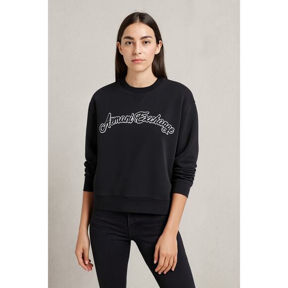 Armani Exchange Crewneck Sweatshirt – Black – Size M - Picture 3 of 5